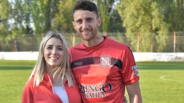 Guarracino, junto a Mariana Moccio, su pareja.