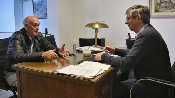 Ongarato y “Rafa” Williams mantuvieron una fructífera reunión.