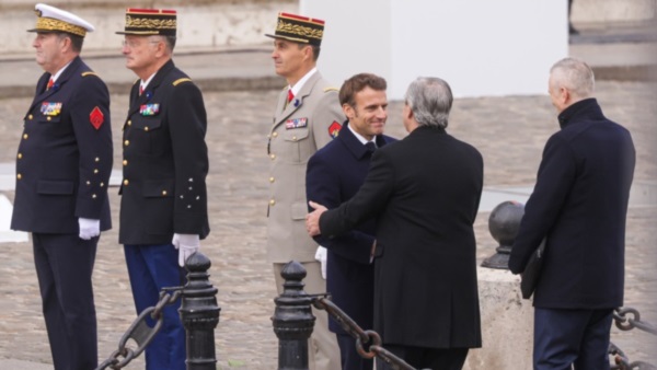 Fernández participó hoy en París de la ceremonia por el 104º Aniversario del Armisticio del 11 de noviembre de 1918.