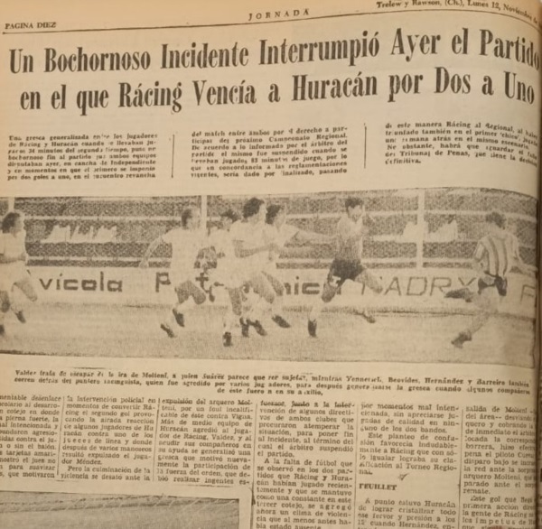 El comienzo del fin. Freddy Valdéz corre, el "Loco" Moleni (y otros) lo persiguen. (Archivo Jornada)