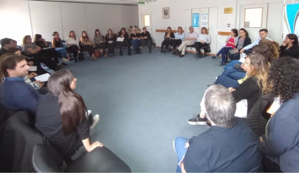 En el encuentro hubo representantes de Justicia, Salud y municipio.