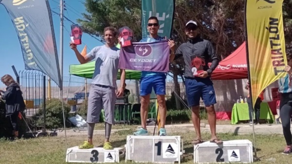 Podio caballeros: 1° Arrative, 2° Ferreyra, 3° Melo.