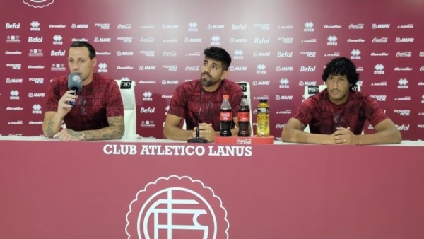 Cristian Lema, Leandro Díaz y José Canale, los tres refuerzos que sumó Lanús.