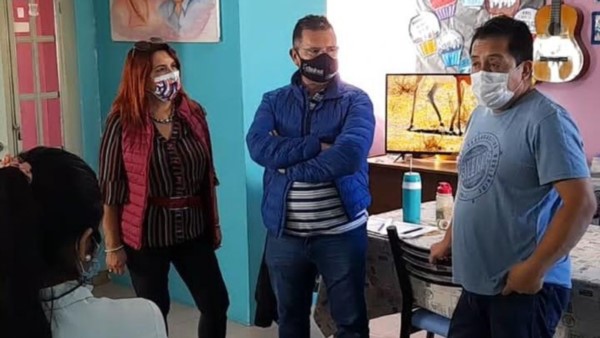 Mirta Simone recorrió las instalaciones de la institución de Gan gan.