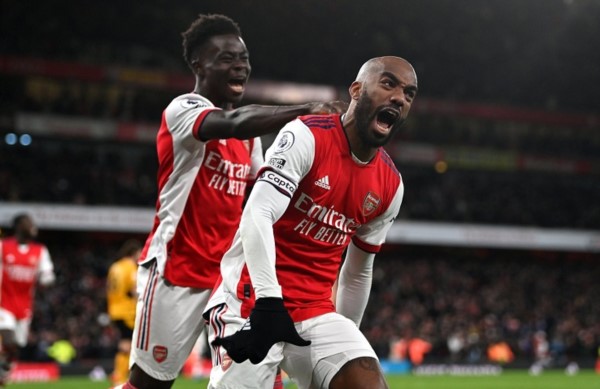 Lacazette convirtió el segundo. Tercera victoria consecutiva para los Gunners de Arteta.