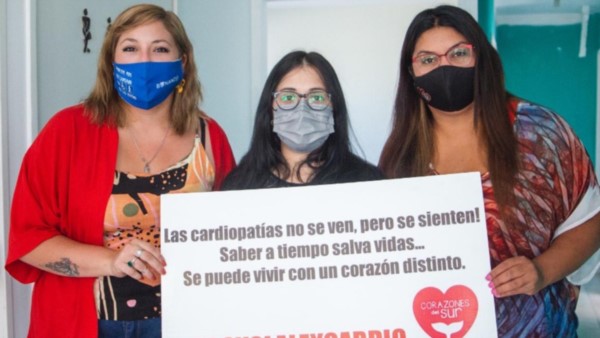 Trío. Corazones del Sur y el municipio se unieron para una agenda que concientice sobre la problemática.