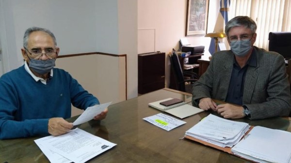 Dúo. El intendente y el empresario acordaron poder unir esfuerzos.