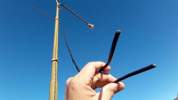 Esta vez, fueron 130 metros de cable sustraidos de la terminal.