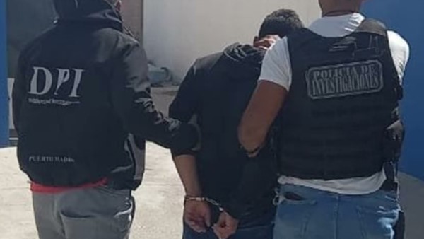 Hernán nacimiento fue detenido en el barrio Nueva Chubut de Madryn.