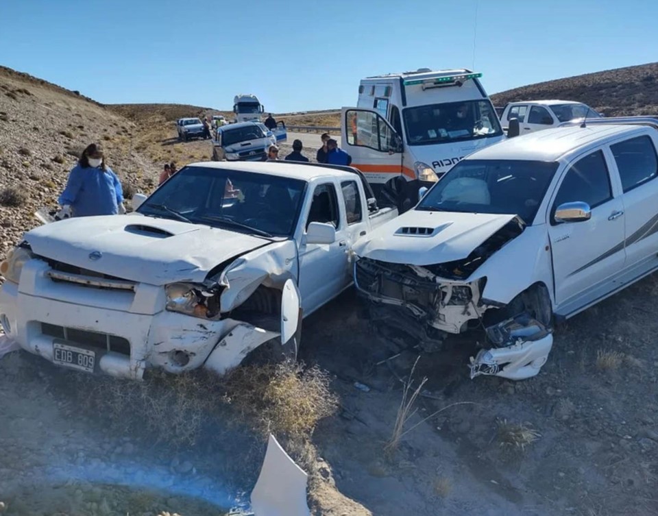 Frontal. El siniestro sucedió a la altura del kilómetro 57 de la ruta 26, al sur de la provincia.