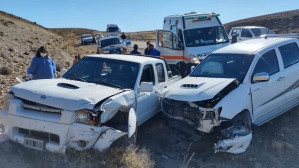 Frontal. El siniestro sucedió a la altura del kilómetro 57 de la ruta 26, al sur de la provincia. 