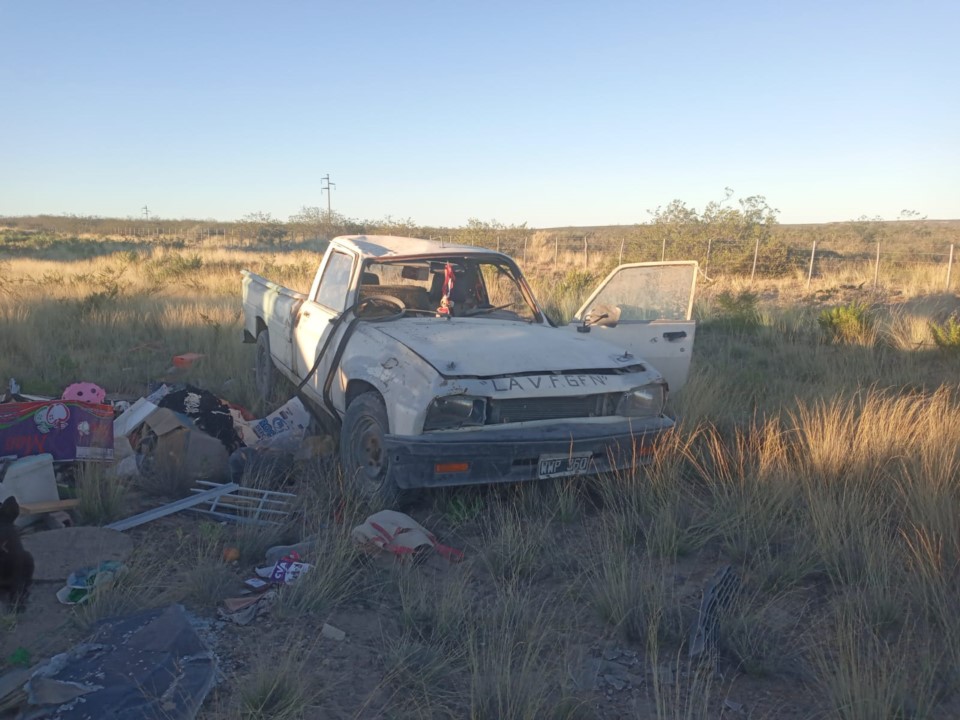 Una mujer fue trasladada al hospital tras volcar en Ruta 3