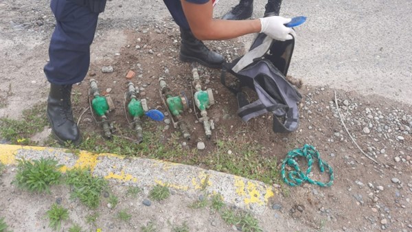 Dos hombres fueron detenidos ayer y los medidores recuperados.