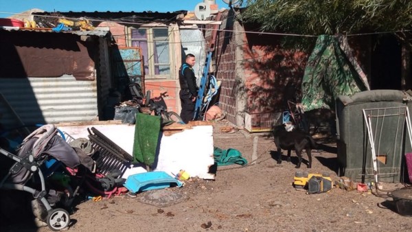 Las diligencias se llevaron a cabo en una casa de la calle Mendoza.