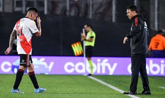 La lesión de Barco puede hacer cambiar los planes de Gallardo para River.