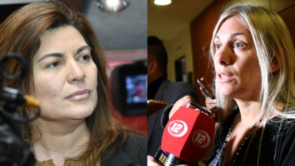 Visibles. Romero (izquierda) y Papaiani aparecieron favorecidas en un sondeo del larretismo en Chubut. 