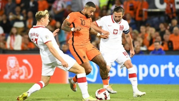 Países Bajos le empató a Polonia tras una ventaja de dos goles en la Nations League.