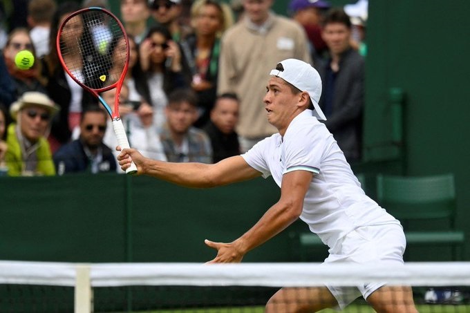 No pudo ser para Sebastián Báez en Wimbledon: el argentino perdió ante Goffin.