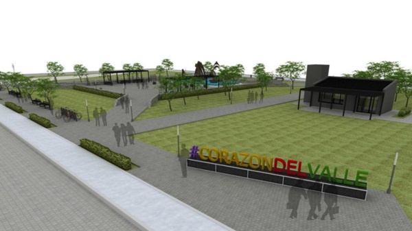 La firma. Financiarán la obra por un monto de casi 35 millones.