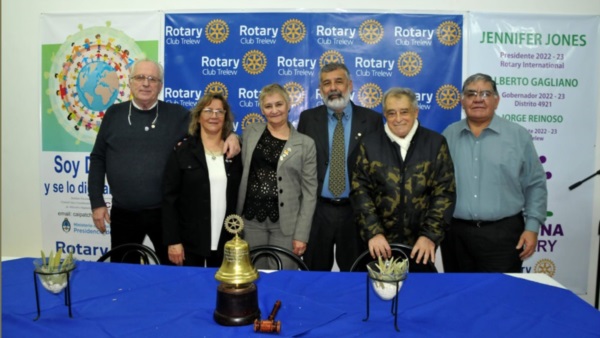 Jorge Reinoso es el nuevo presidente del Rotary Club Trelew. Valoró su designación y dijo tener desafíos.