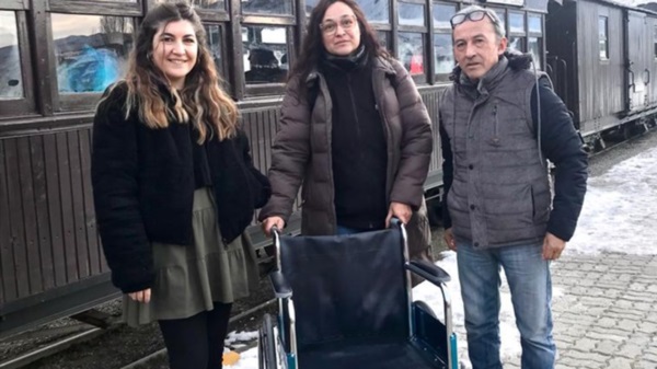Silla de ruedas. El tren incorpora equipamiento para los visitantes. 