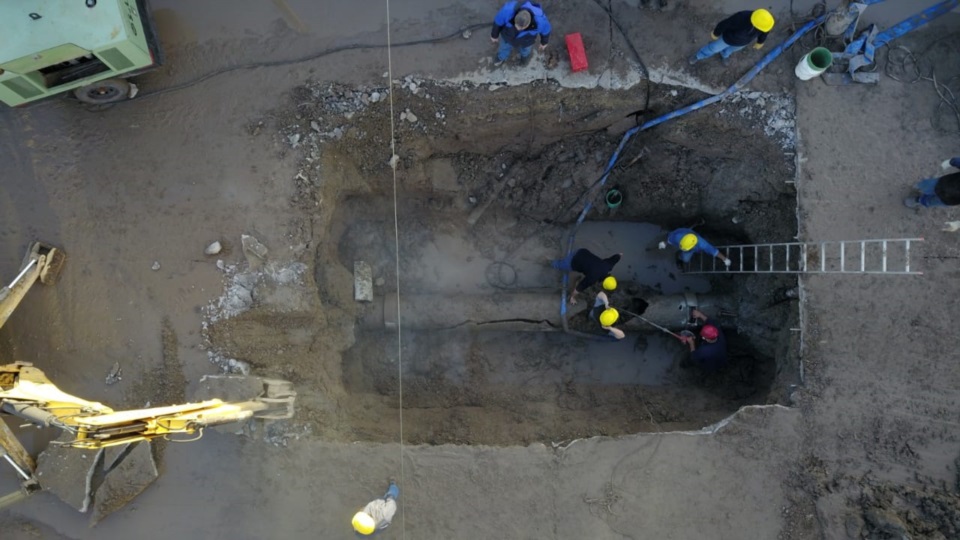 La rotura de un acueducto dejó sin agua a 25 barrios de Trelew