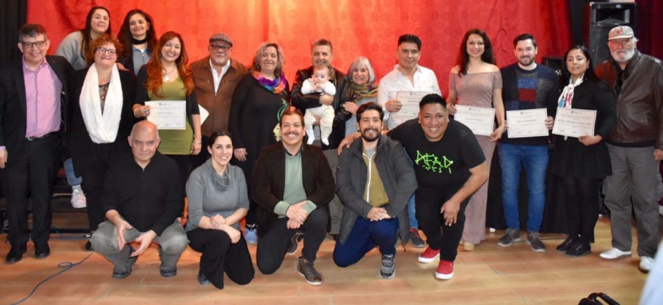 Agradecidos. Los hacedores culturales que fueron distinguidos por la Municipalidad de Trelew vivieron una jornada inolvidable por el reconocimiento a su aporte diario.