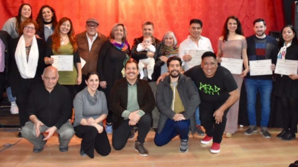 Agradecidos. Los hacedores culturales que fueron distinguidos por la Municipalidad de Trelew  vivieron una jornada inolvidable por el reconocimiento a su aporte diario. 