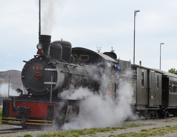 Tren lleno. Hay mucha demanda de turistas en los viajes de La Trochita.