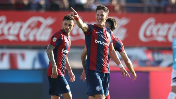 Andrés Vombergar, autor del único gol. Foto: San Lorenzo.
