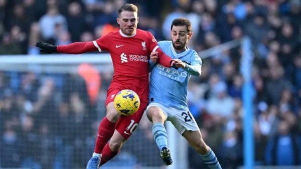 Liverpool no pierde 2 partidos consecutivos contra el Manchester City desde hace 86 años,