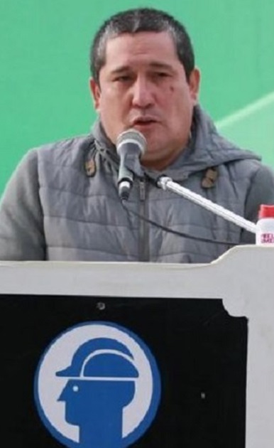 “Conejo” Silva, líder de la UOCRA. 