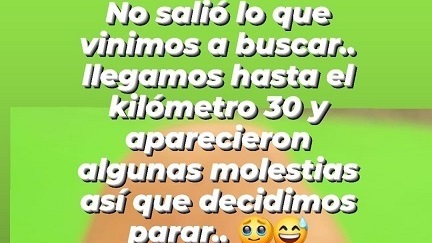 La publicación de Joaquín Arbe en sus redes sociales.