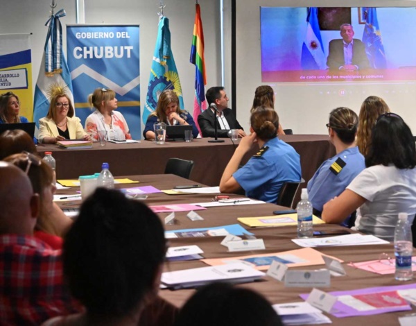 Saludo virtual. El gobernador Arcioni no estuvo pero envió su aliento vía virtual para el Consejo.
