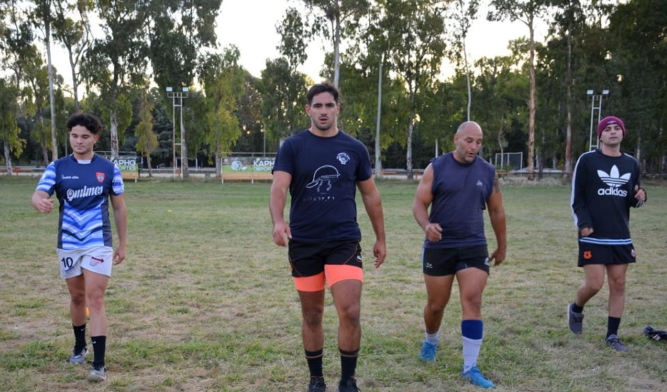 De izq. a der: Lautaro Ríos (se fue a Hindú); Agustín Febrero, Martín Julio y Álvaro Seguel. (Foto: Luciana Souza Mariñas).