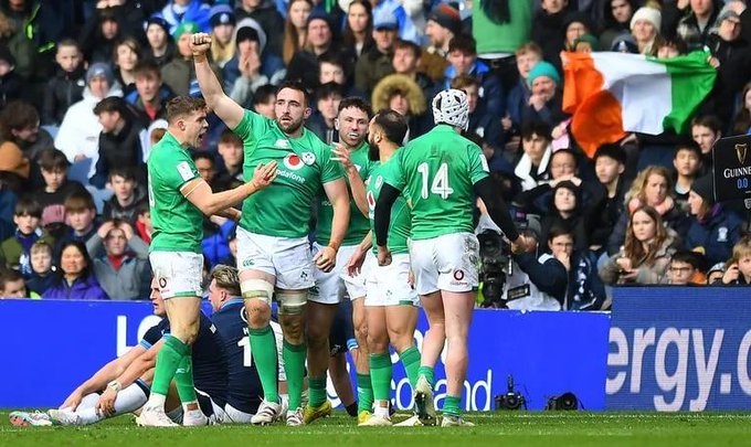 Irlanda gana en Murrayfield y se jugará el título y el Grand Slam en casa ante Inglaterra.
