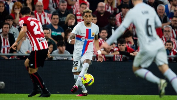 Rapinha concretó el único gol del partido. Foto: Barcelona.