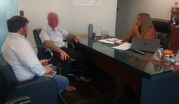Darío James se reunió con Ivana Papaianni (IPV) y Cynthia Gelvez (VP).