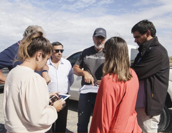 Recorrida por el Parque Industrial en desarrollo de Rawson.