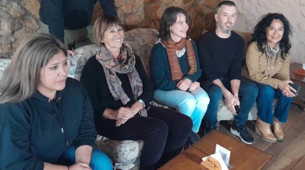La charla fue en la sede de la Universidad Nacional de la Patagonia.