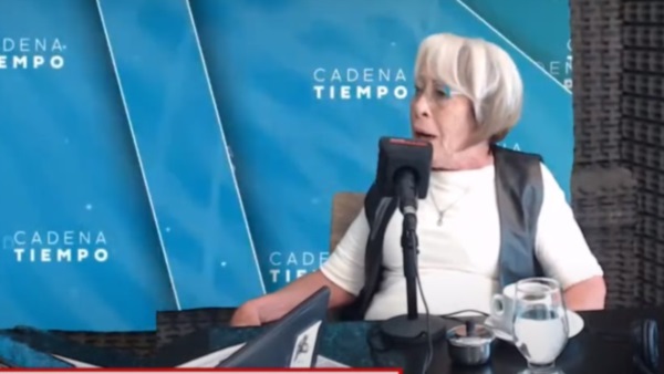 La exministra de Educación, Mirtha Romero, en los estudios de Cadena Tiempo