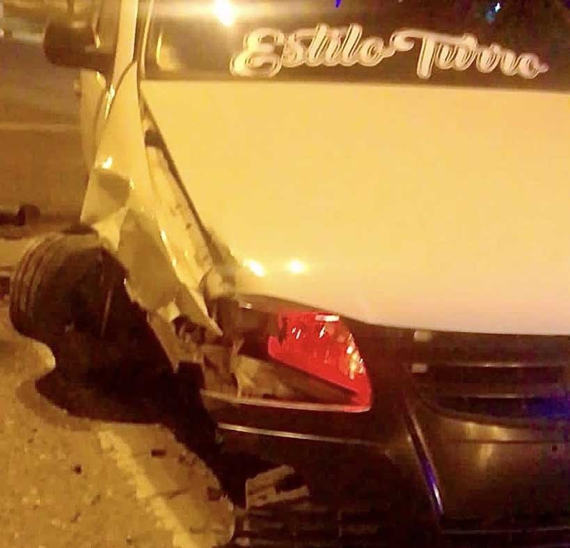 El accidente sucedió a primera hora de ayer. El control dio 3.0g/l.