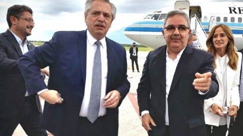 Junto a Raúl Jalil en una visita reciente a Catamarca.