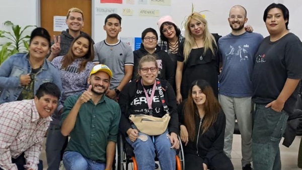 Referentes el colectivo LGBTIQ+ se reunieron ayer en Trelew.