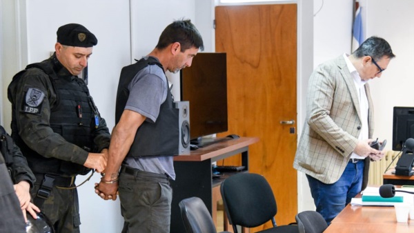 El acusado Gustavo Solvas durante la audiencia