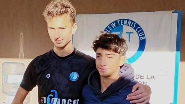 Los finalistas de Sub 14 Thiago Pavón y Lorenzo March.