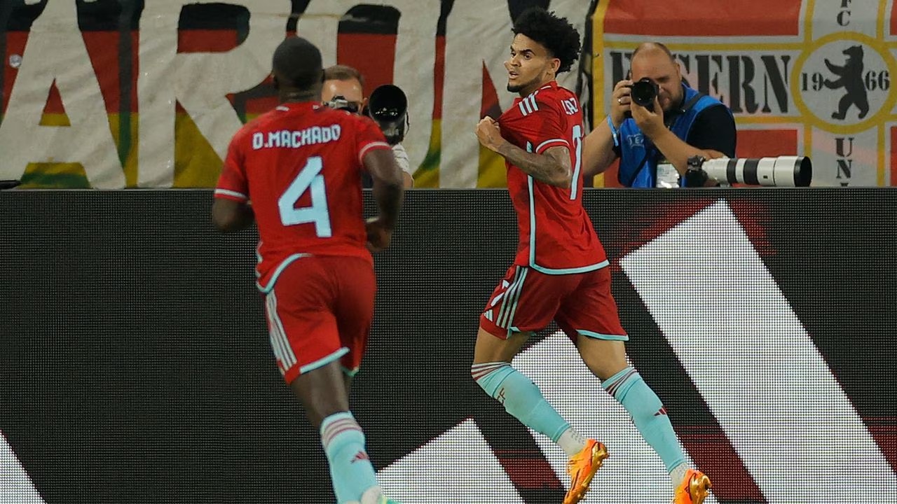 Luis Díaz marcó uno de los tantos de Colombia.
