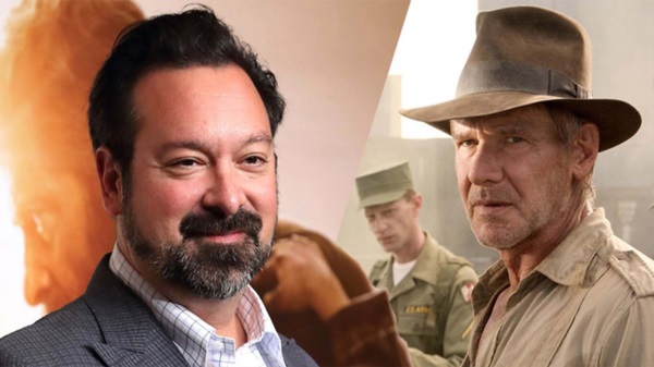"Henry Jones III" y el director Mangold, el sucesor del creador Steven Spielberg.