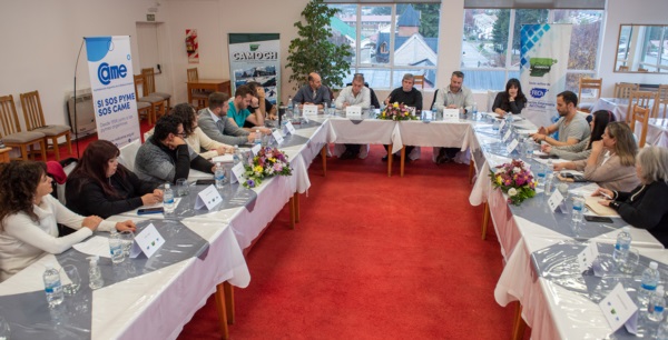Las federaciones empresarias y de la Confederación Argentina de la Mediana Empresa reunidos en Esquel.