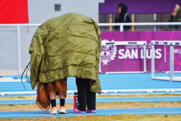 Una imagen pintoresca captada en San Luis en estas horas federalmente gélidas.